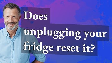 Does unplugging your fridge reset it?