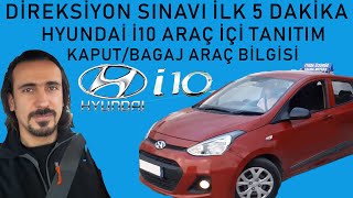 Otomatik Vites Ilk Beş Dakika Direksiyon Sınavında Ne Sorulur? Araç İçi̇ Tanitim Hyundai̇ İ10