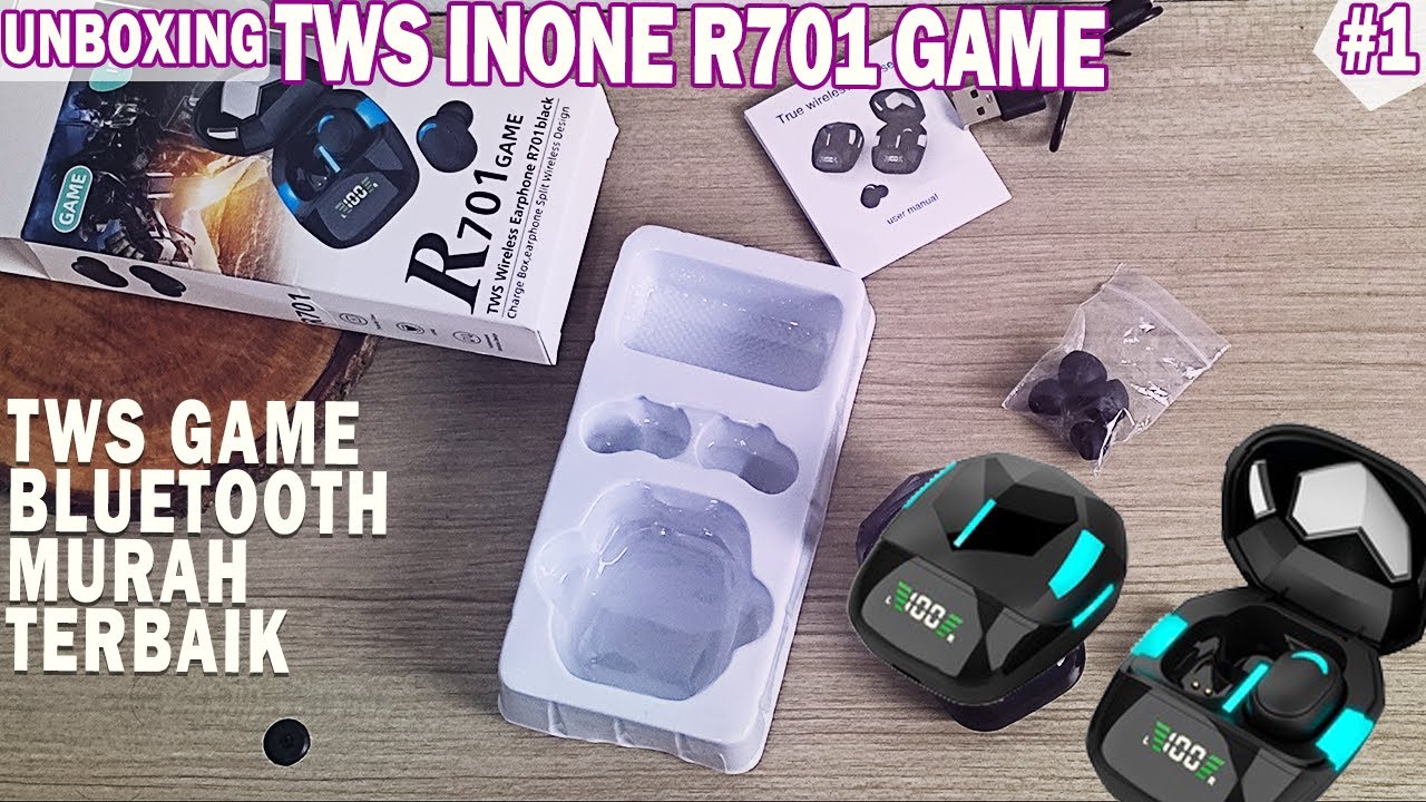 CUMA 100RIBUAN TWS INONE R701 GAME TWS BLUETOOTH 5 1 MURAH TERBAIK 