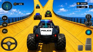 Monster Truck Vs Mega Ramp Racing Crazy Crashe & Extreme Stunt Gameplay _ Monster Truck Racing #game screenshot 3