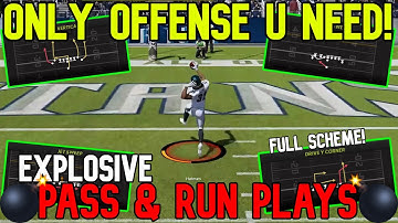 TOTALLY OVERPOWERED! Most 💣Explosive💣 Pass & Run Play Scheme in Madden NFL 22! Offense Tips & Tricks
