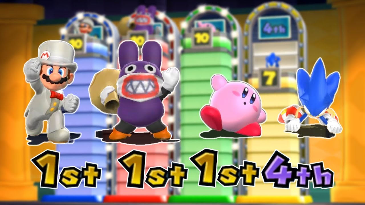 マリオパーティ9】ミニゲームマリオVsカービィVsソニックVsトッテン