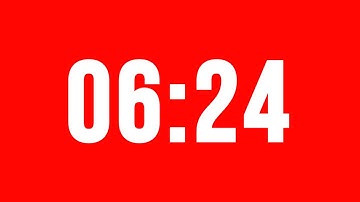 6 Minute 24 Second Timer With Alarm Without Music