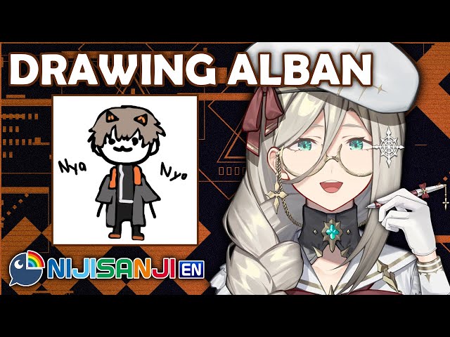【DRAWING ZATSUDAN】 Let's Draw Alban!🎭🕒 【NIJISANJI EN | Aia Amare 】のサムネイル