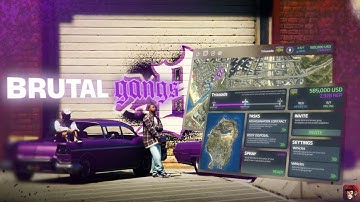 FiveM Gang System [ESX & QBCore/QBOX] | Brutal Scripts