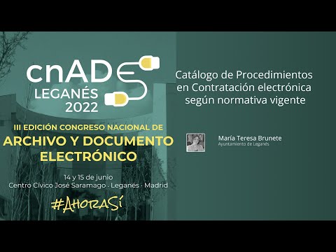 Catálogo de Procedimientos en Contratación electrónica según normativa vigente