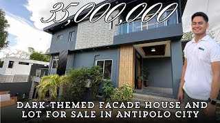 House Tour 62 | Dark-Themed Facade House and Lot for Sale in Antipolo City