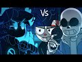 Boyfriend nightmare vs cuphead and sans  fnf indie cross animation  series