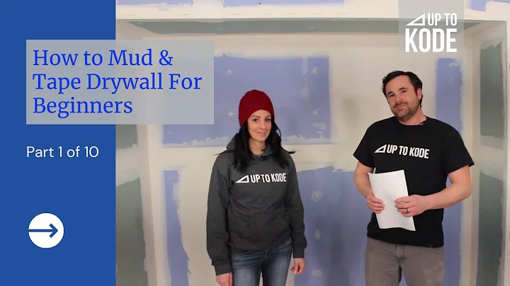 How to Mud & Tape Drywall For Beginners (Part 1 of 10)