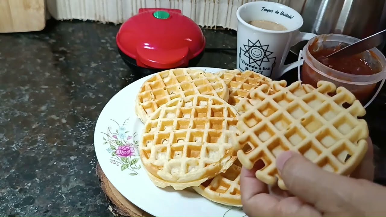 Como fazer Waffles para o café da manhã / delicioso substituto para o pão