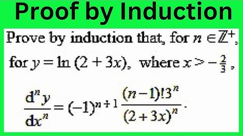 Prove by induction|The nth Derivative formula.