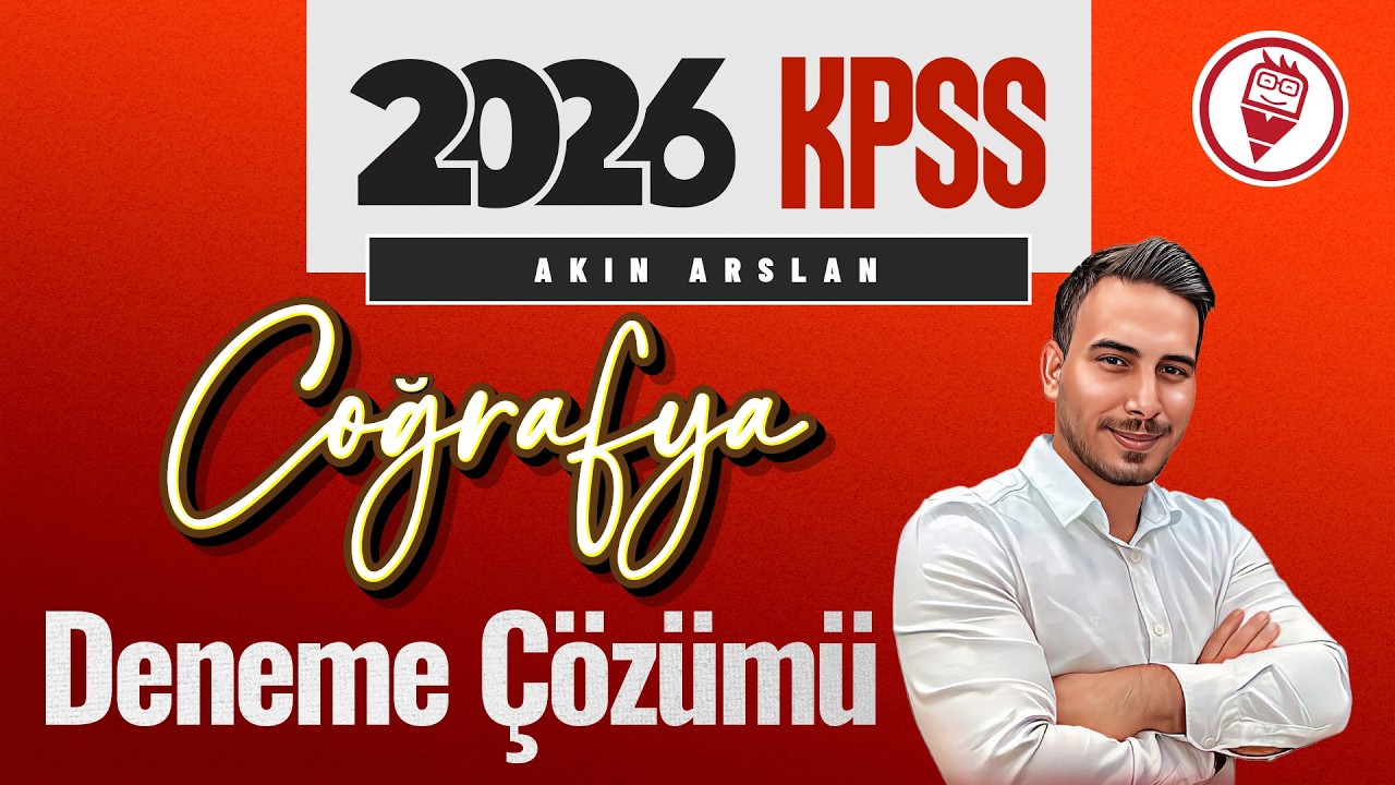 2026 KPSS Coğrafya - Ücretsiz Deneme Çözümü - Akın ARSLAN