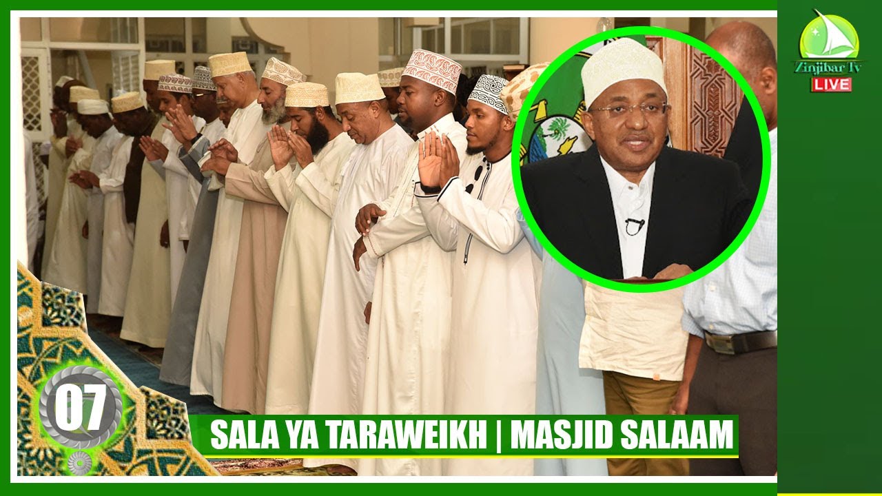 #LIVE :SALA YA TARAWEIKH MASJID SALAAM MLANDEGE ZANZIBAR | RAIS WA ZANZIBAR  DK : HUSSEIN  MWINYI