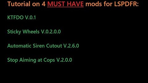 GTA 5 | LSPDFR | Tutorial | How to install must have mods - Step by Step install with in game demo