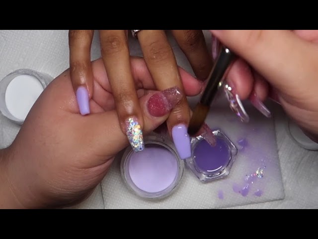 Lilac Coffin Press-on Nails with Matte Frost Finish | Salon Edition –  Marmalade Nails