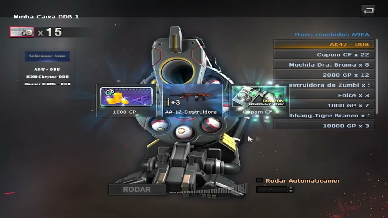 ROLETANDO CAIXAS DDB #1 GANHANDO AK DDB 