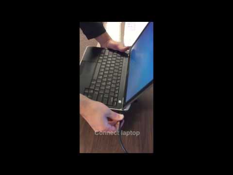 Connect a Laptop to the Classroom Projector