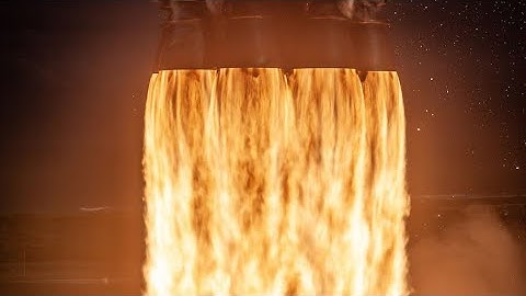 SpaceX falcon 9 merlin engines slow motion