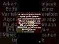 Tek  Yapmanız gereken yorum yazmak #foryou #song #minecraft #pvprp #keşfet #cpvp