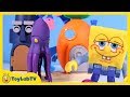 SpongeBob Playset Imaginext Toy & Matchbox Undersea Squid Story from ToyLabTV Videos For Kids