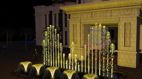 Thiết Kế Nhạc Nước bể chữ nhật Resort RISEMOUNT Đà Nẵng | Musical Fountain 3D Animation