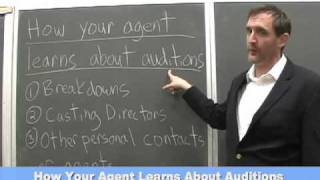 How to Become an Actor:  How An Agent Learns About Auditions.