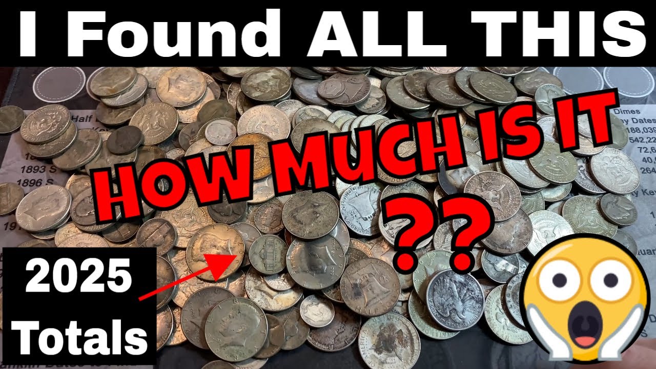 Total Silver Coins Found Roll Hunting in 2025 - The Silver Jar Recap