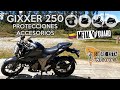 SUZUKI GIXXER 250💥 PROTECCIONES🛡️ACCESORIOS🔩HERRAJES🔗 [ENG SUB]