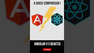 Angular and React FACE OFF in a Quick Comparison! #shorts #javascript #developer