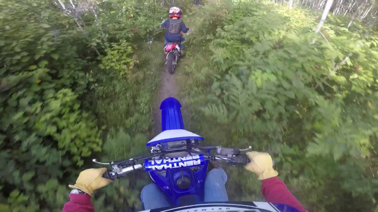 Porterfield Lake Motorcycle Trail ride Upper Peninsula of Michigan