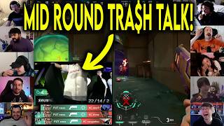 Valorant Streamers React To FUT xeus Standing Up Mid Round After Insane 4k Against KC In VCT