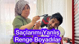 YENİ SAÇ ŞEKLİM SAÇLARIMI BOYADIM.!!