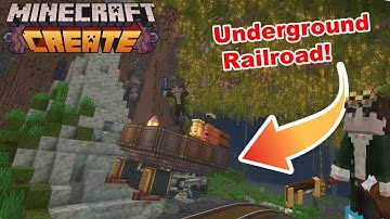 I Built a 6K UNDERGROUND RAILWAY In Minecraft Create Mod