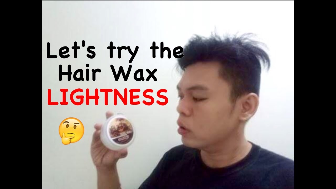 Hair Wax (Lightness Hair Wax) Ton's Try It!!! YouTube