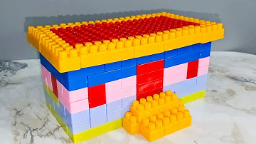 How To Build a building Blocks House | Satisfying Diy | Building Blocks ASMR #asmr #asmrsounds #diy
