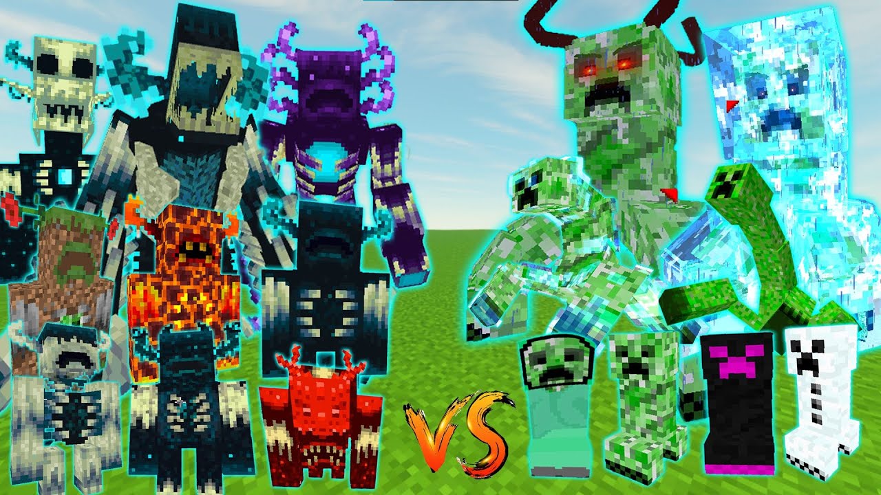 Warden Plus+ VS All Creeper | Minecraft Mob Battle - YouTube