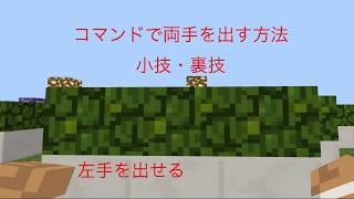 Minecraft Be 左手を表示出来るようにする小技があった コマンド Youtube