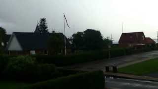 Thunderstorm over Denmark - 2. August 2012