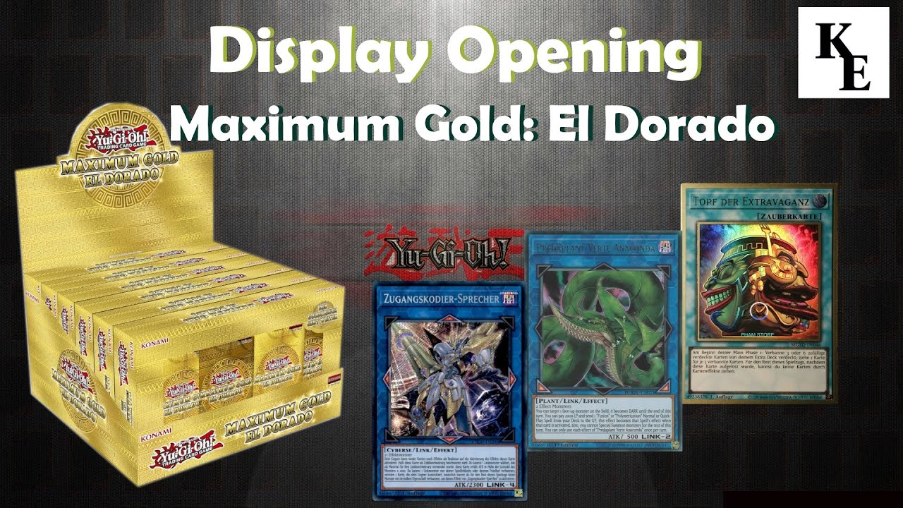 Yu-Gi-Oh! Display Opening – Maximum Gold: El Dorado (German)