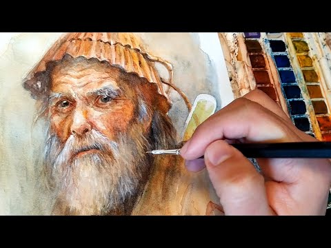 WATERCOLOR time lapse painting - Pintando con ACUARELAS