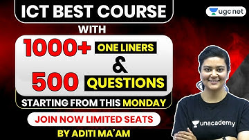 UGC NET 2020 (Paper-2) | ICT by Aditi Ma