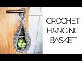 Crochet Hanging Basket Tutorial | Crochet Plant Holder