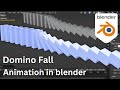 How to make a Domino fall Animation in blender | blender Tutorial