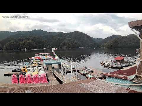 【日本即時影像】神奈川縣相模原市相模湖・天鵝船遊船碼頭與昭和復古休閒湖畔｜24H現場LIVE直播