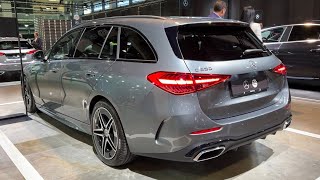 NEW Mercedes C-CLASS Estate 2022 - FIRST LOOK & visual REVIEW (exterior, interior, trunk) AMG Line