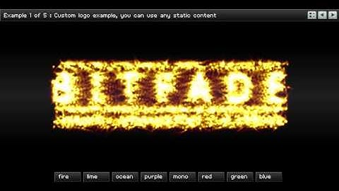 Realtime xml light particles build flash intro and text effect