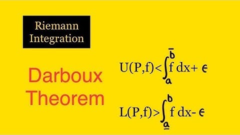 #5||Darboux Theorem ||Maths for Graduates