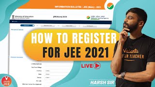 How to Register for JEE 2021? 🤔 | How to Register for JEE Mains 2021 | Harsh Sir | Vedantu JEE