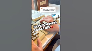 Original Macintosh M0110 Keyboard and Trackball/Number-Pad by Assimilation Process #retro #asmr
