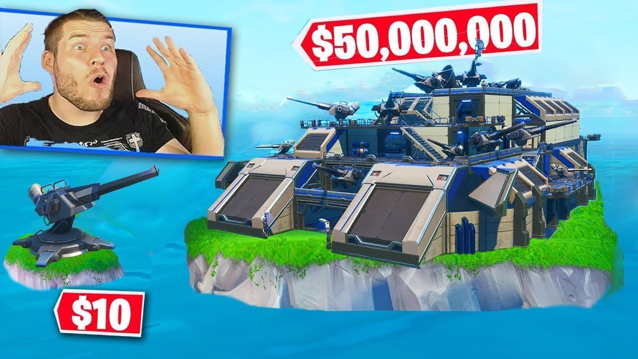 ich baue eine 100.000.000,00$ Militär BASIS in Fortnite!